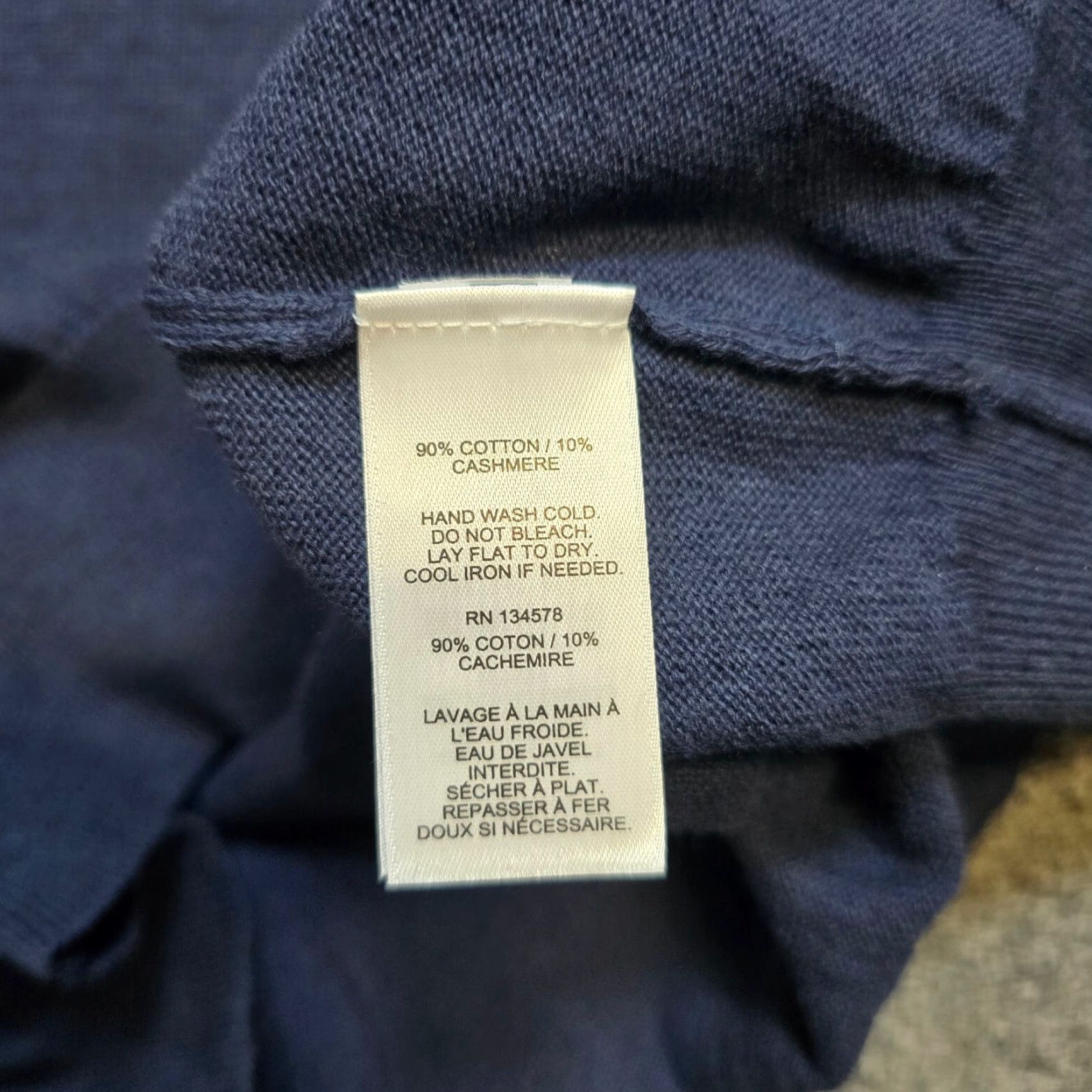Vineyard Vines Vineyard Vines Sweater Mens Medium Blue 1/4 Zip Cashmere Blend Stretch Career Pullover Mock Neck Fashion Casual Business Mens/Unisex? Size US M / EU 48-50 / 2 - 6 Thumbnail