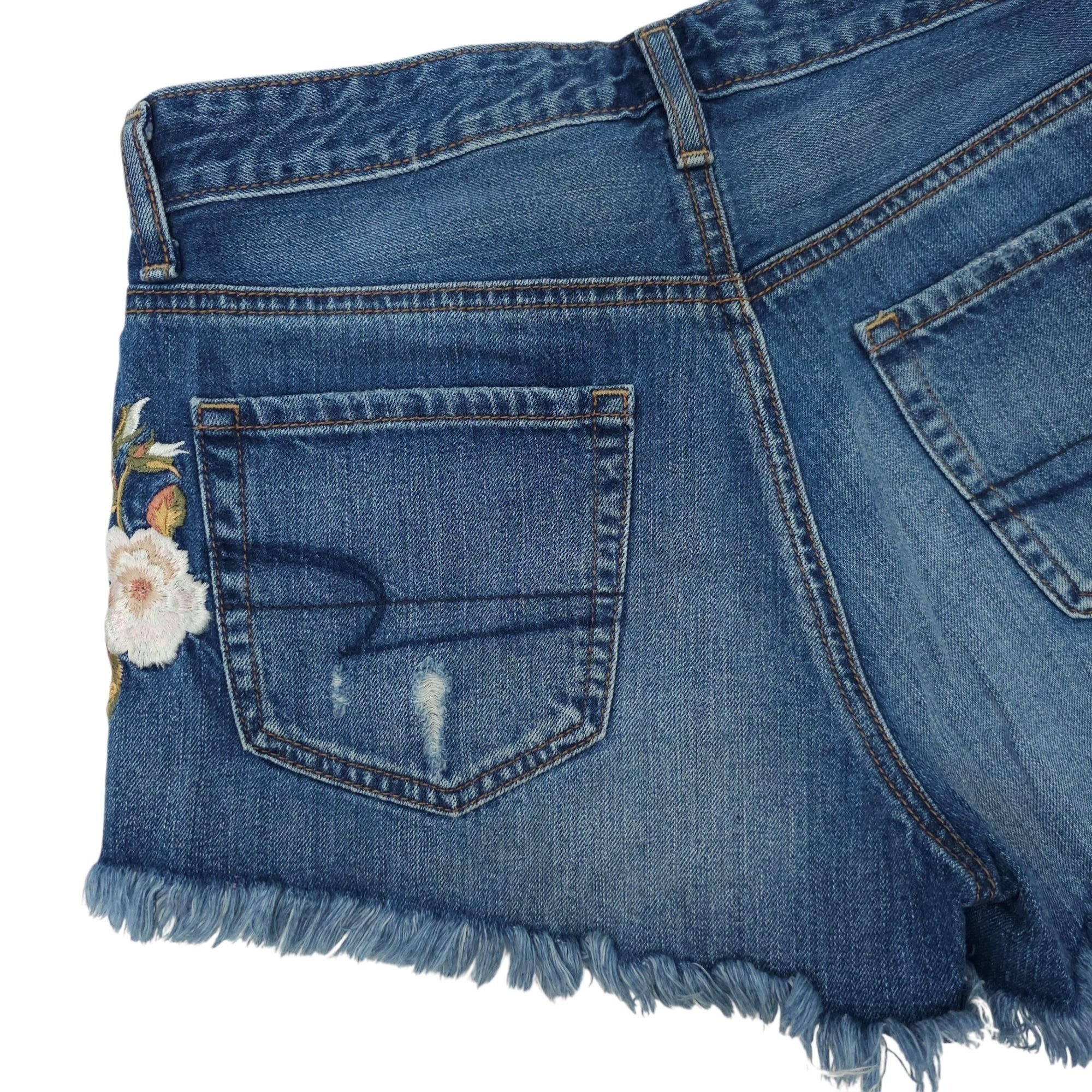 American Eagle Outfitters American Eagle Vintage Hi Rise Festival Denim Shorts Womens Size 27" / US 4 / IT 40 - 10 Thumbnail