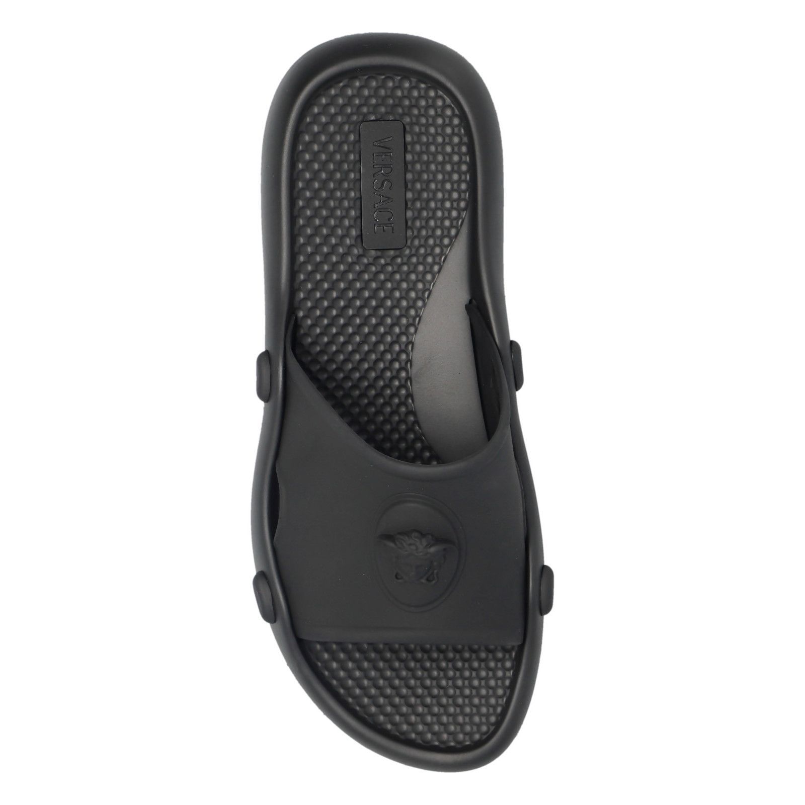 Versace VERSACE La Medusa Black Rubber Slides New & Authentic (Men's Size US 10 / EU 43 - 5 Thumbnail