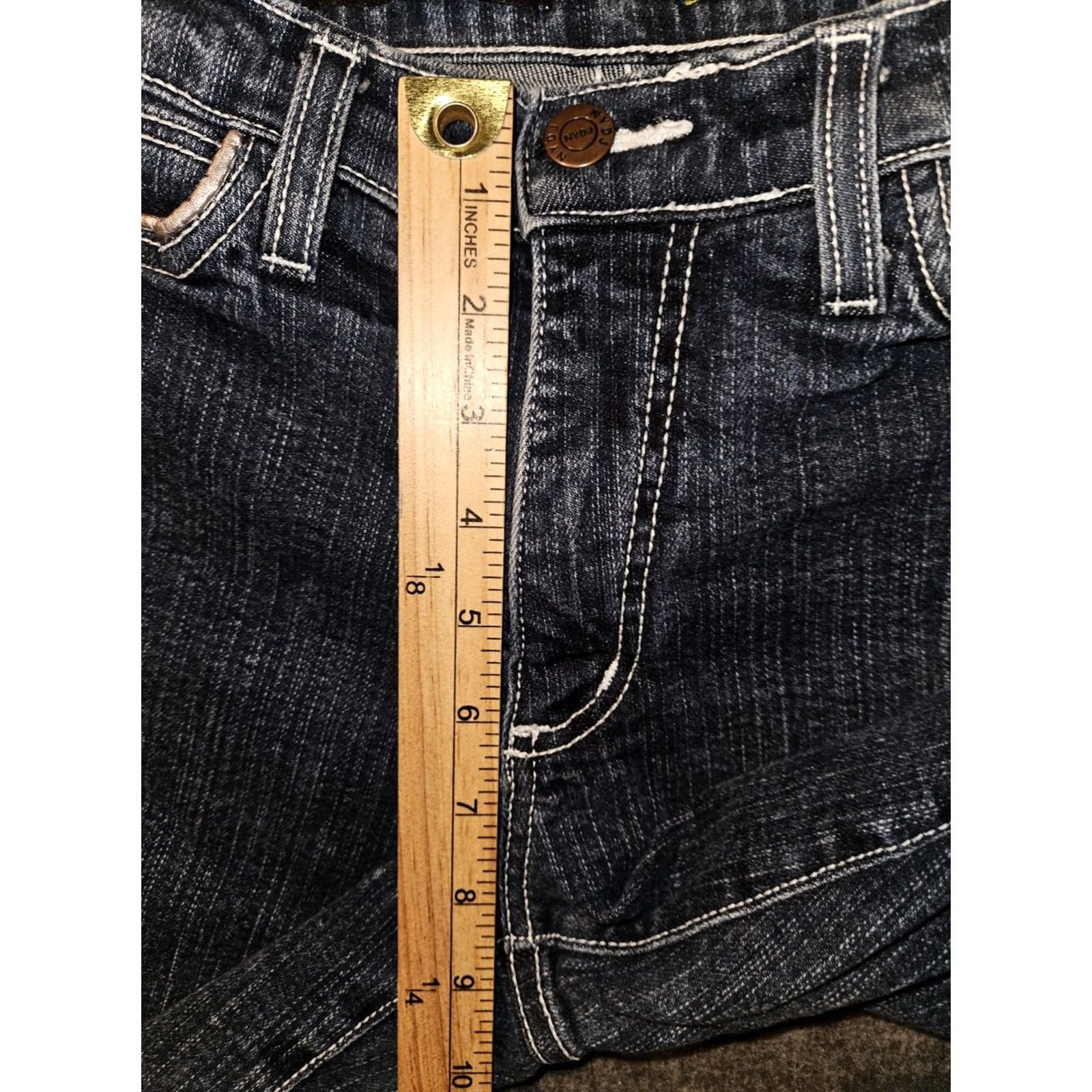 NYDJ NYDJ Tummy Tuck Straight Jeans Women's 4 Blue Mid Rise Stretch Preppy City USA Size 27" / US 4 / IT 40 - 6 Thumbnail