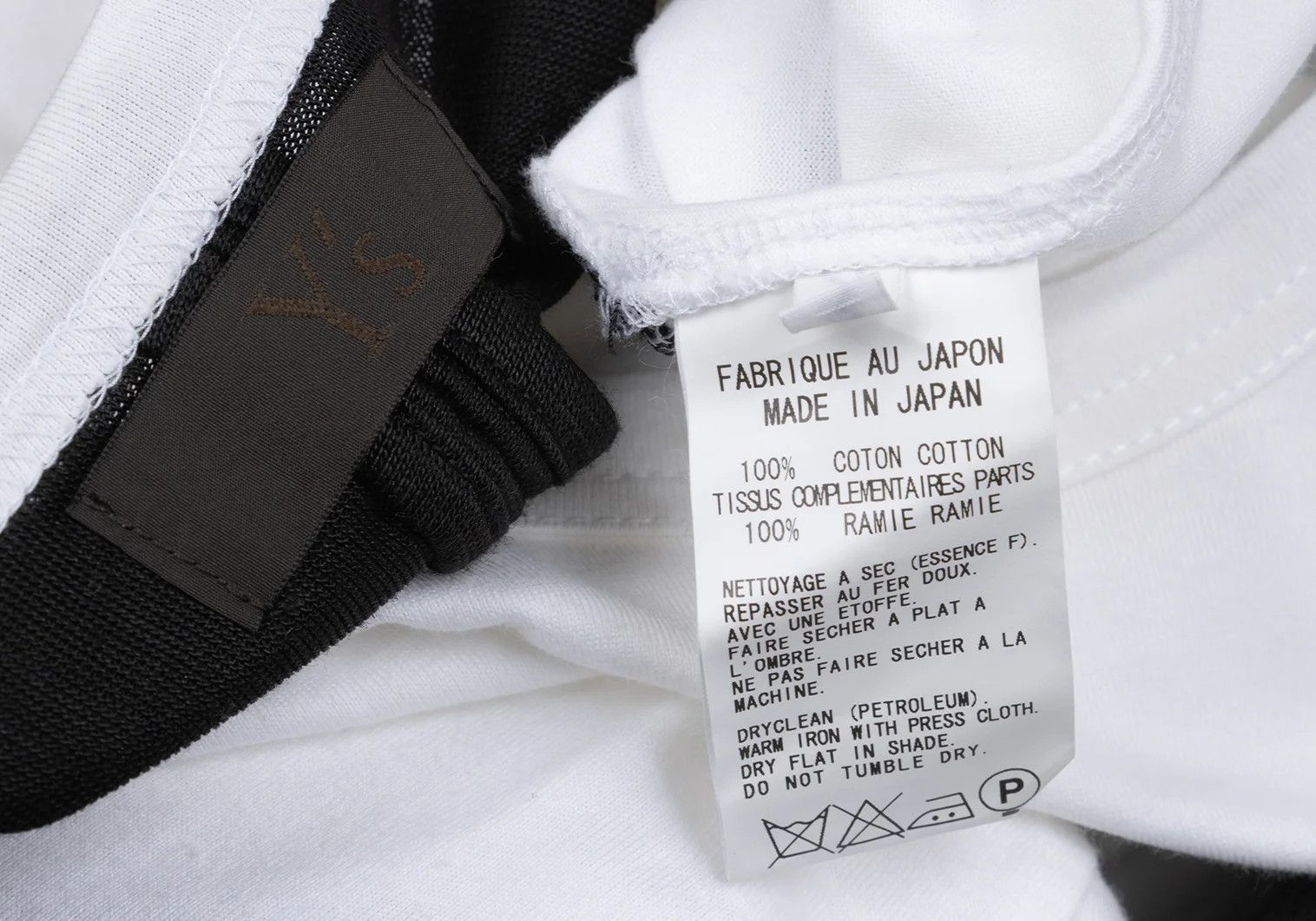 Jean Paul Gaultier Cotton and Ramie Raglan Cut Sewn Top in Black and White Size US M / EU 48-50 / 2 - 13 Thumbnail