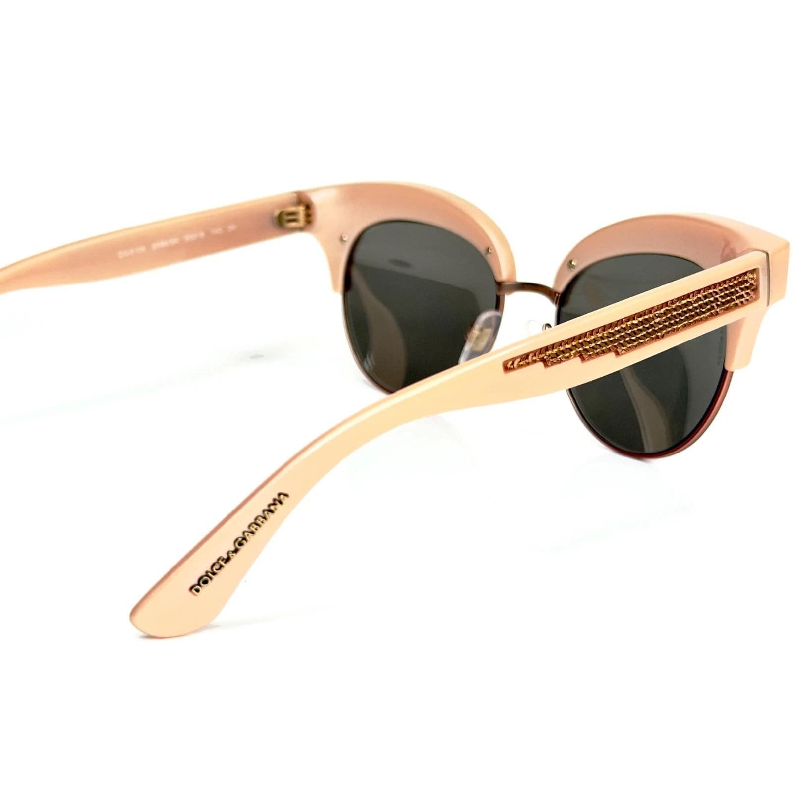 Dolce & Gabbana DOLCE & GABBANA DG6109 6109 Sequin Nude Mirrored Sunglasses Size ONE SIZE - 5 Thumbnail