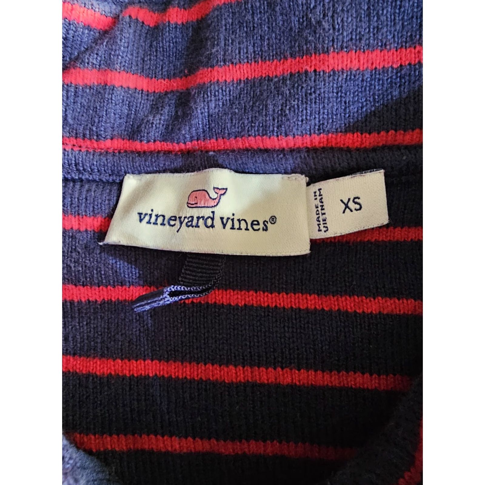 Vineyard Vines Vineyard Vines Sweatshirt 1/4 Zip XS Striped Multicolor 100% Cotton Marlin Logo Mock Neck Womens Long Sleeve Pullover Small/XS? Size XS / US 0-2 / IT 36-38 - 5 Thumbnail