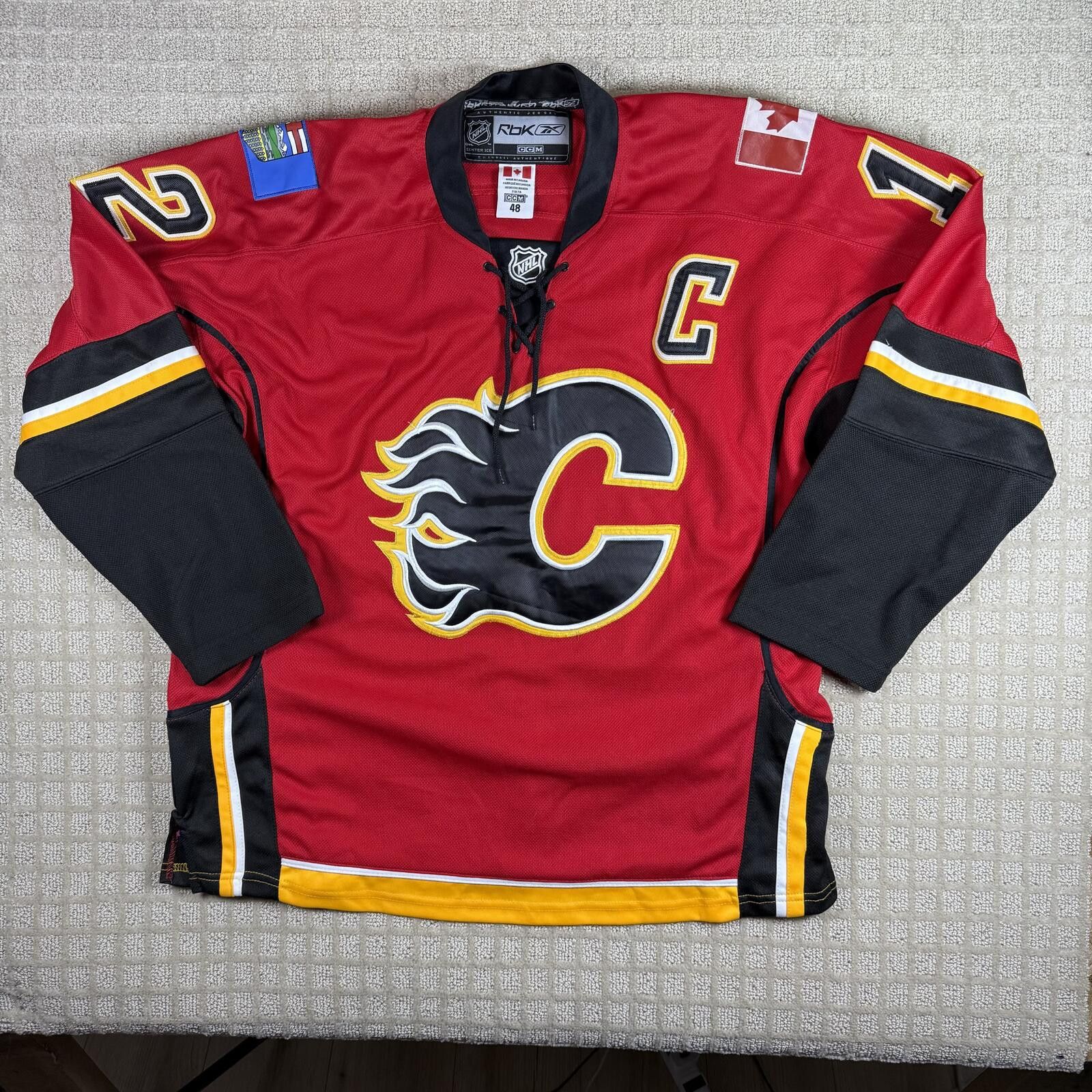 Reebok Jarome Iginla Reebok Calgary Flames Fight Strap Jersey 48 Size US M / EU 48-50 / 2 - 1 Thumbnail