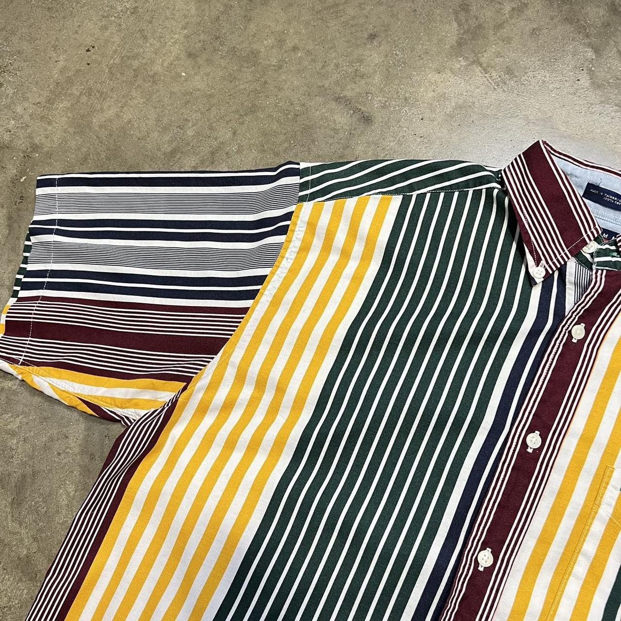 Tommy Hilfiger × Vintage Vintage 00s Y2K Tommy Hilfiger Striped Button Up Shirt Crest Size US M / EU 48-50 / 2 - 6 Thumbnail