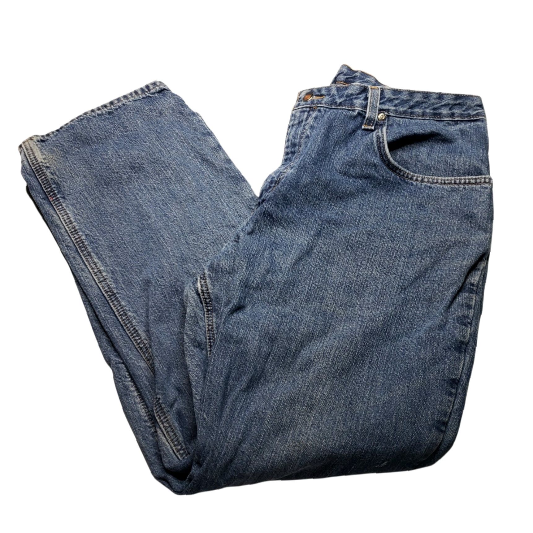 Carhartt Carhartt Jeans Flannel Lined 18/30 Work Pants Women Straight 32 Inseam Blue 100% Cotton Sp Size 40" / US 18 - 6 Thumbnail