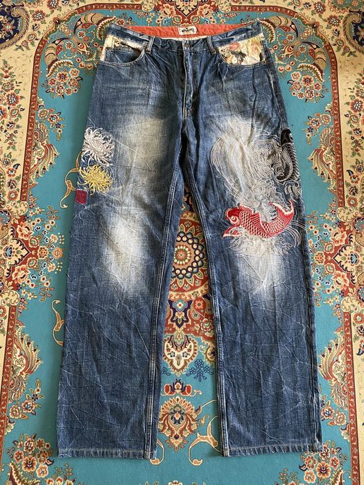 Japanese Brand Japanese Brand Karakuri Tamashi Traditional Japan Denim ...