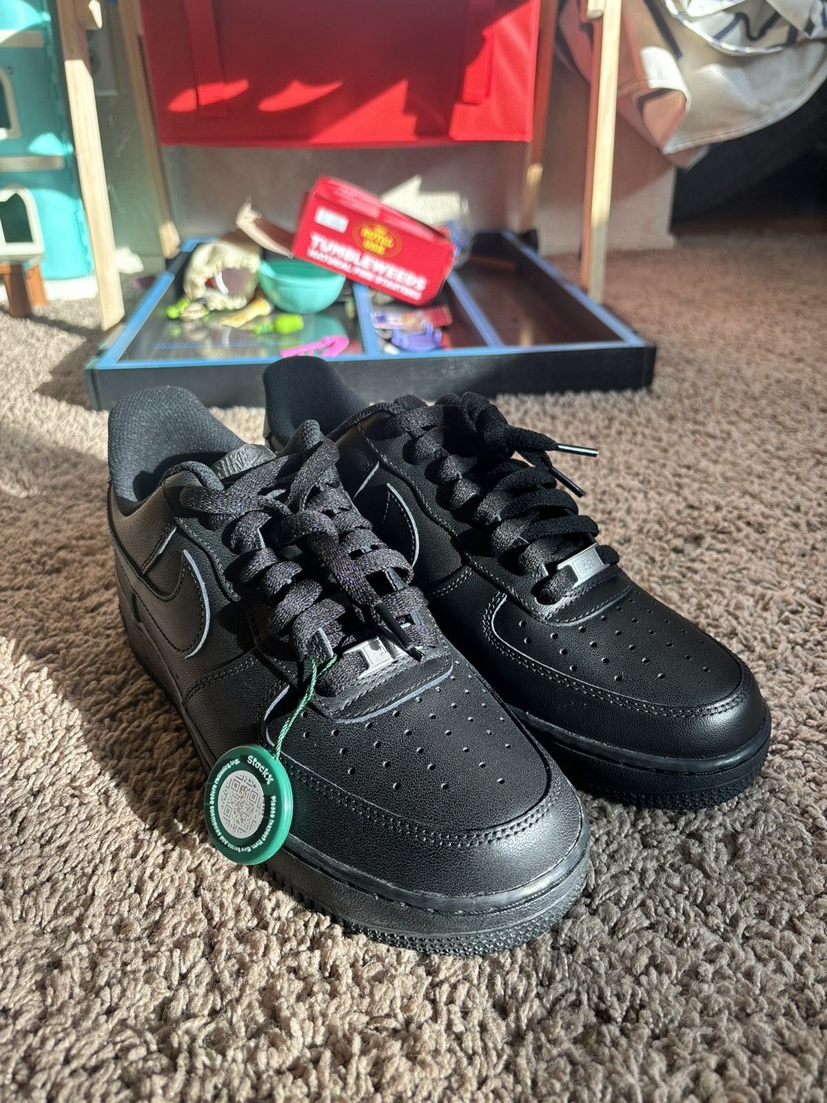 Nike Nike Air Force 1 Triple Black Size US 8 / EU 41 - 1 Thumbnail