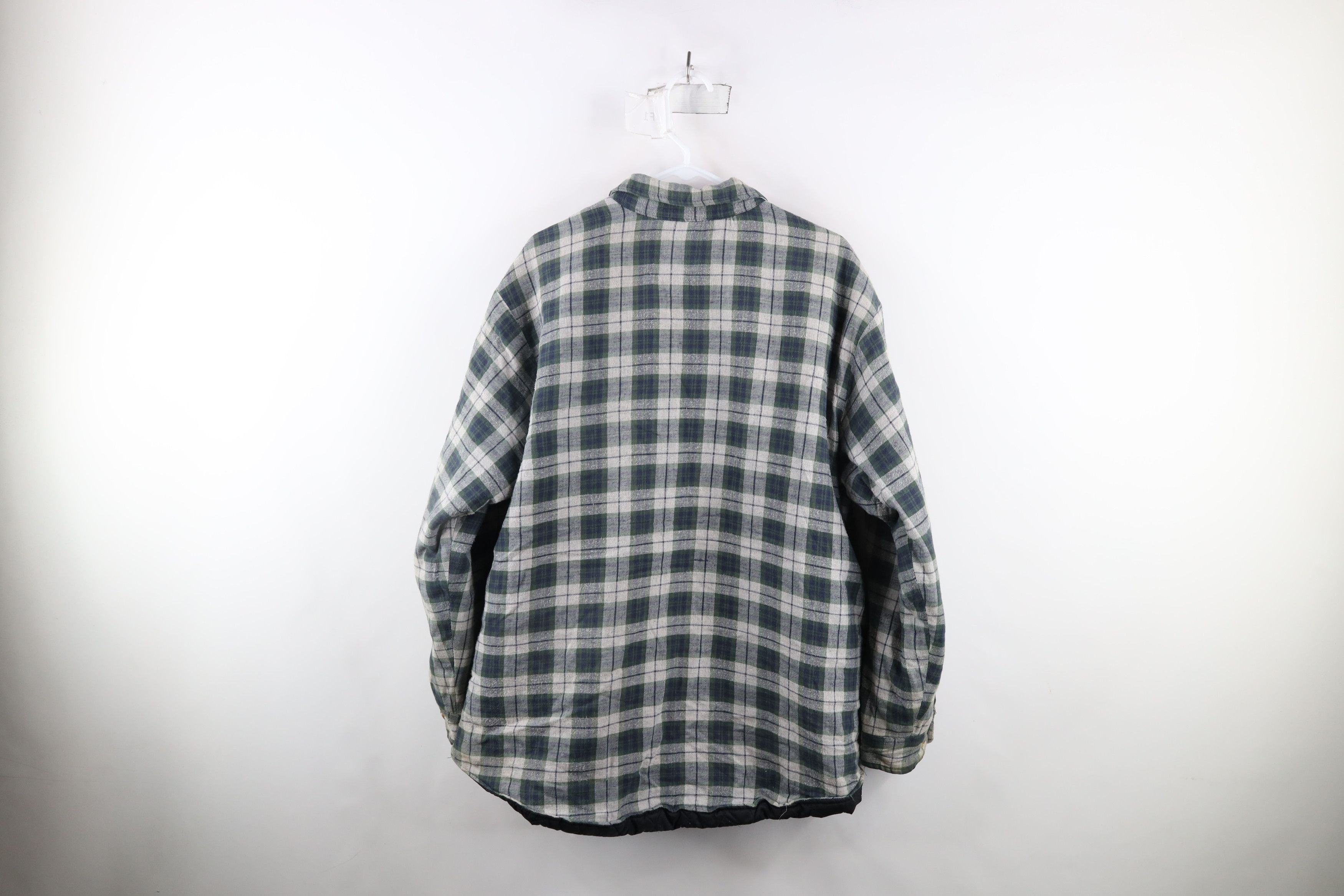 Vintage Vintage 90s Streetwear Flannel Shirt Jacket Jac Shirt Size US L / EU 52-54 / 3 - 13 Thumbnail