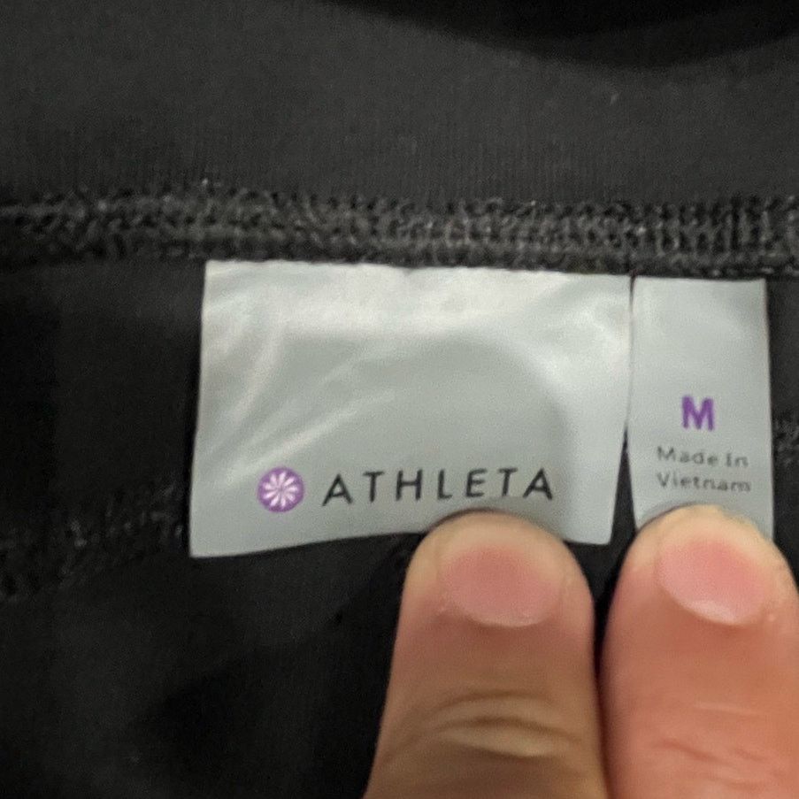 Athleta ATHLETA Black Leggings with Side Zippers, Women's Medium Size 30" / US 8 / IT 44 - 4 Thumbnail