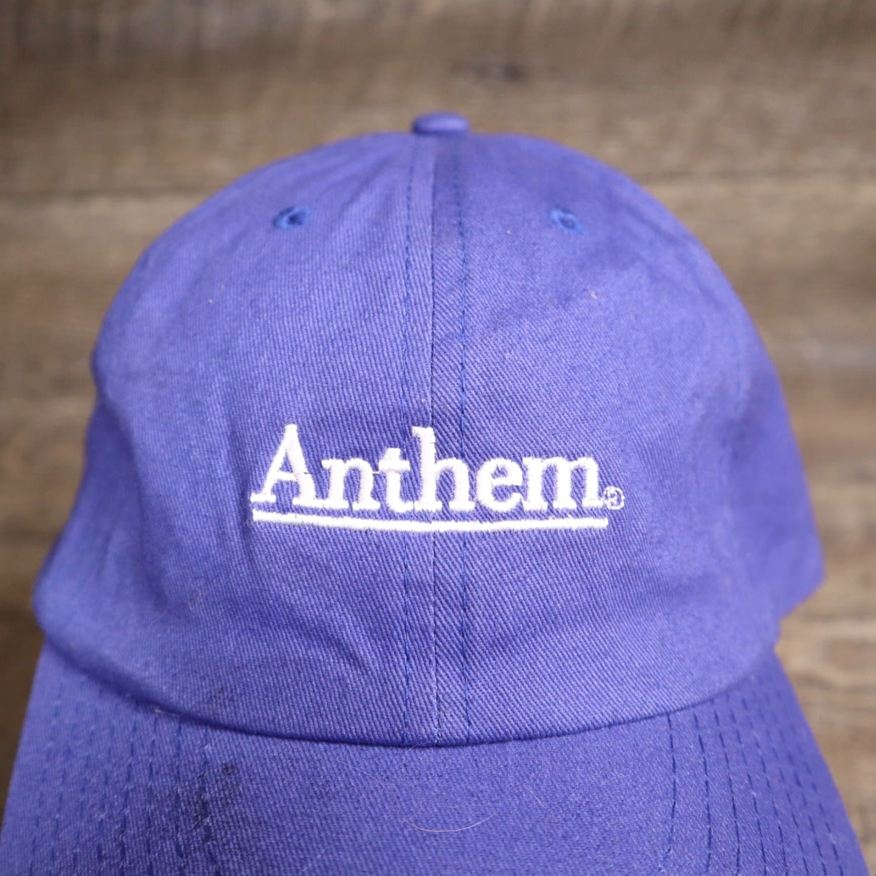 Vintage Hit Wear Anthem Blue Cross Blue Shield Health Insurance Adjustable Baseball Cap Hat Men Adjustable Blue Hat Size ONE SIZE - 2 Thumbnail
