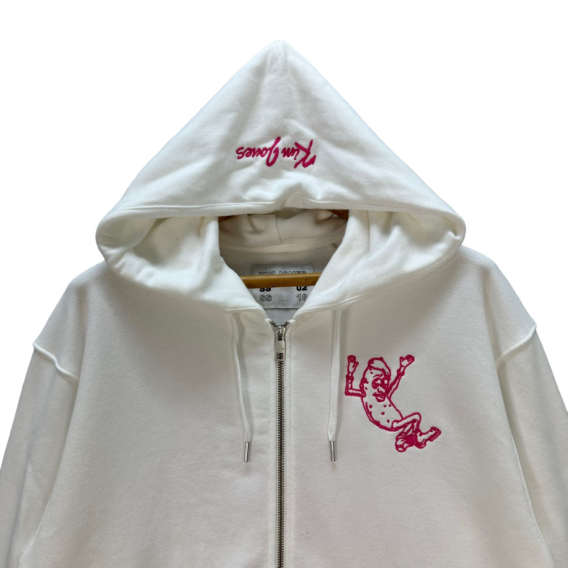 Japanese Brand Kim Jones Sweating Banana White Zipper Hoodies #9179-66 Size US L / EU 52-54 / 3 - 4 Thumbnail