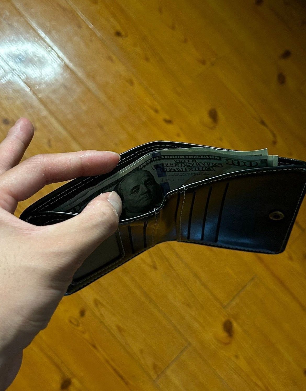 Japanese Brand × Vintage Y2K Leather Cross Wallet (black) Size ONE SIZE - 3 Thumbnail