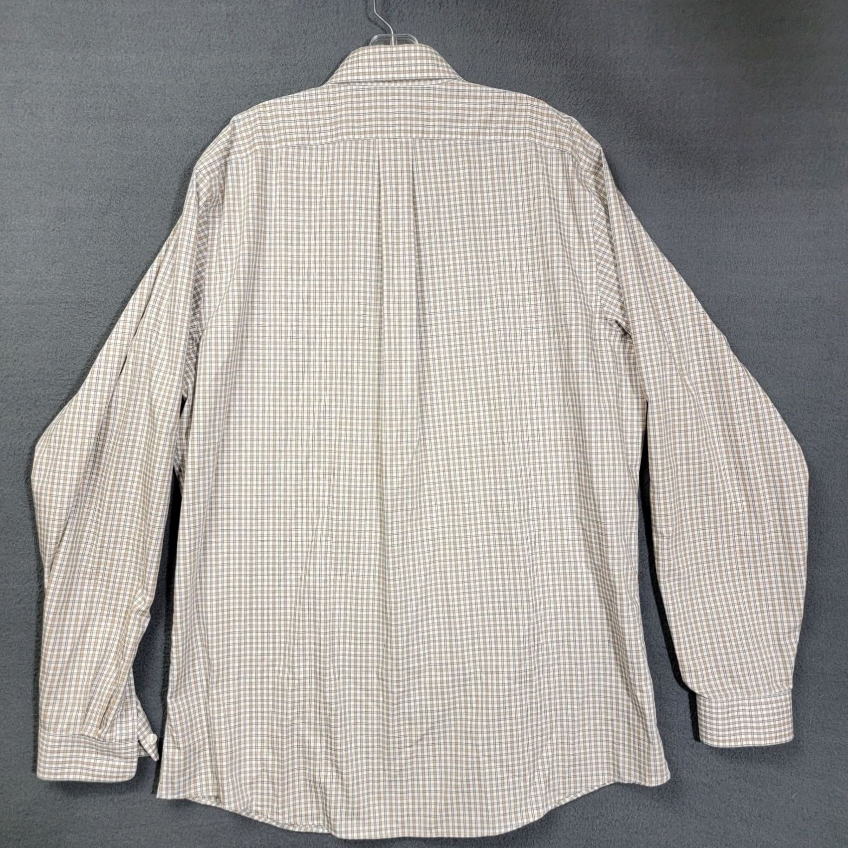 Eddie Bauer Eddie Bauer Wrinkle Free Relaxed Fit Button Down Shirt Plaid Men’s LT Shirt Mens LT Beige Cotton Button-Up Collared Long Sleeve 52 in Big & Tall Men Size US L / EU 52-54 / 3 - 4 Thumbnail