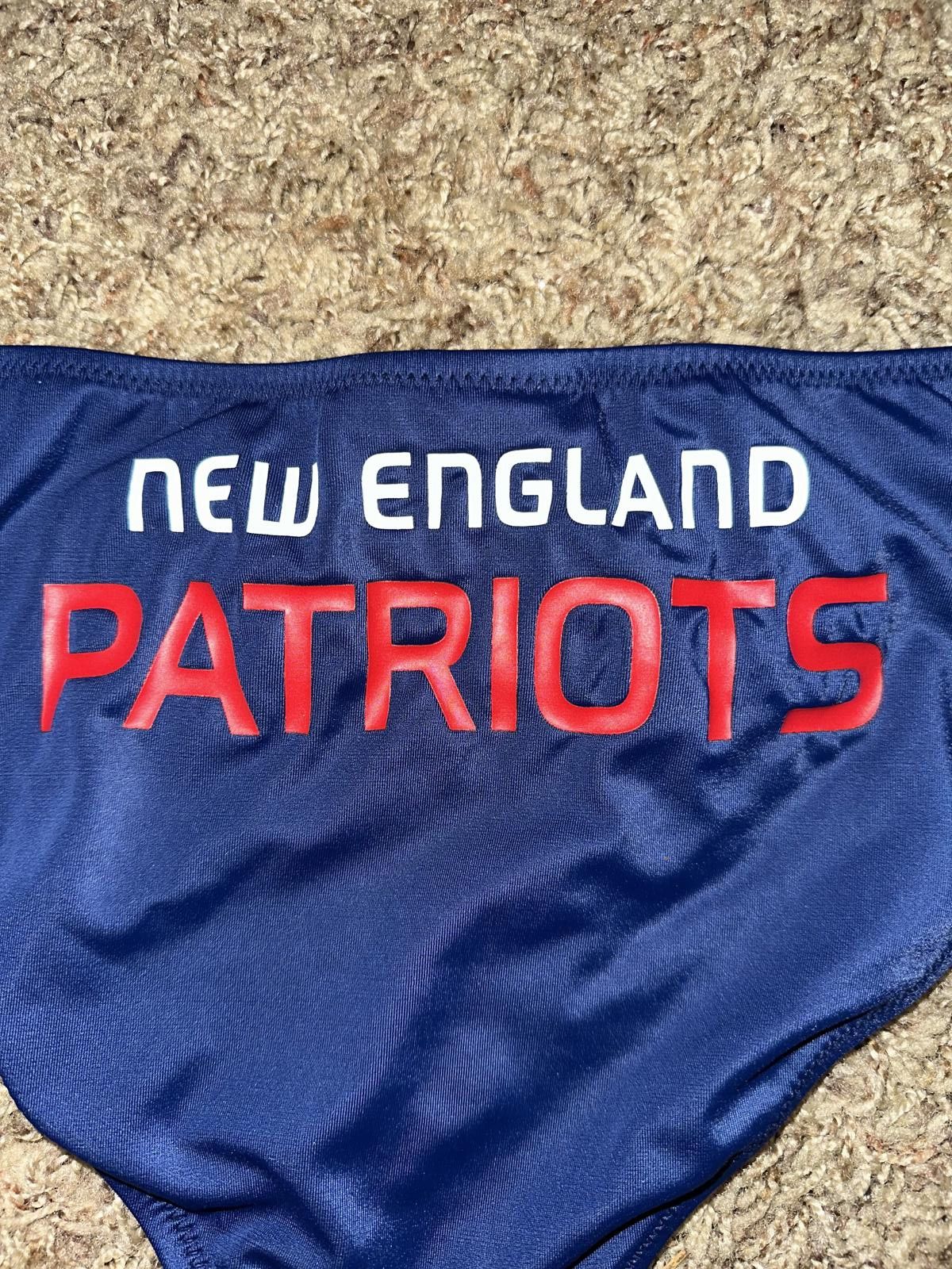 Nike Nike Women's Navy New England Patriots Breaking Waves Bikini Bottom Size ONE SIZE - 4 Thumbnail