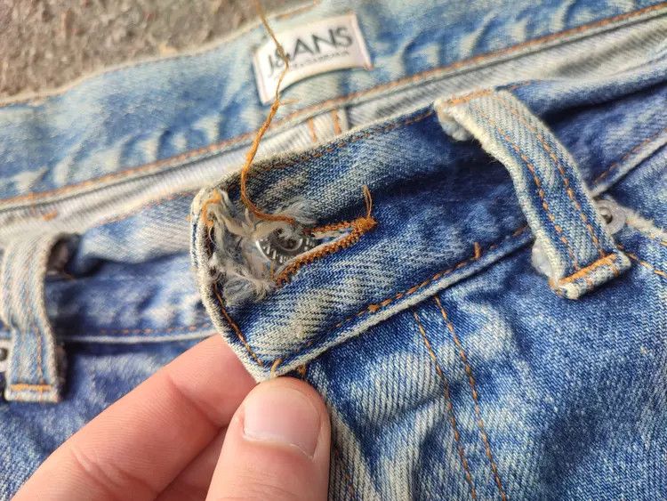 Dolce & Gabbana Dolce & Gabbana J&ANS Vintage Distressed Blue Denim Pants Size US 32 / EU 48 - 18 Thumbnail