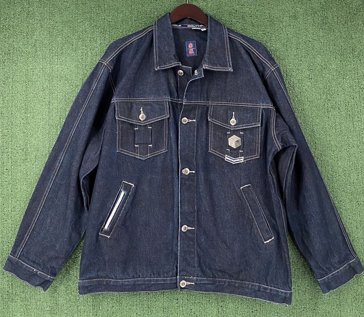 Southpole Rare Vintage 90’s South Pole Japanese Dragon Denim Jacket Size US XL / EU 56 / 4 - 7 Thumbnail