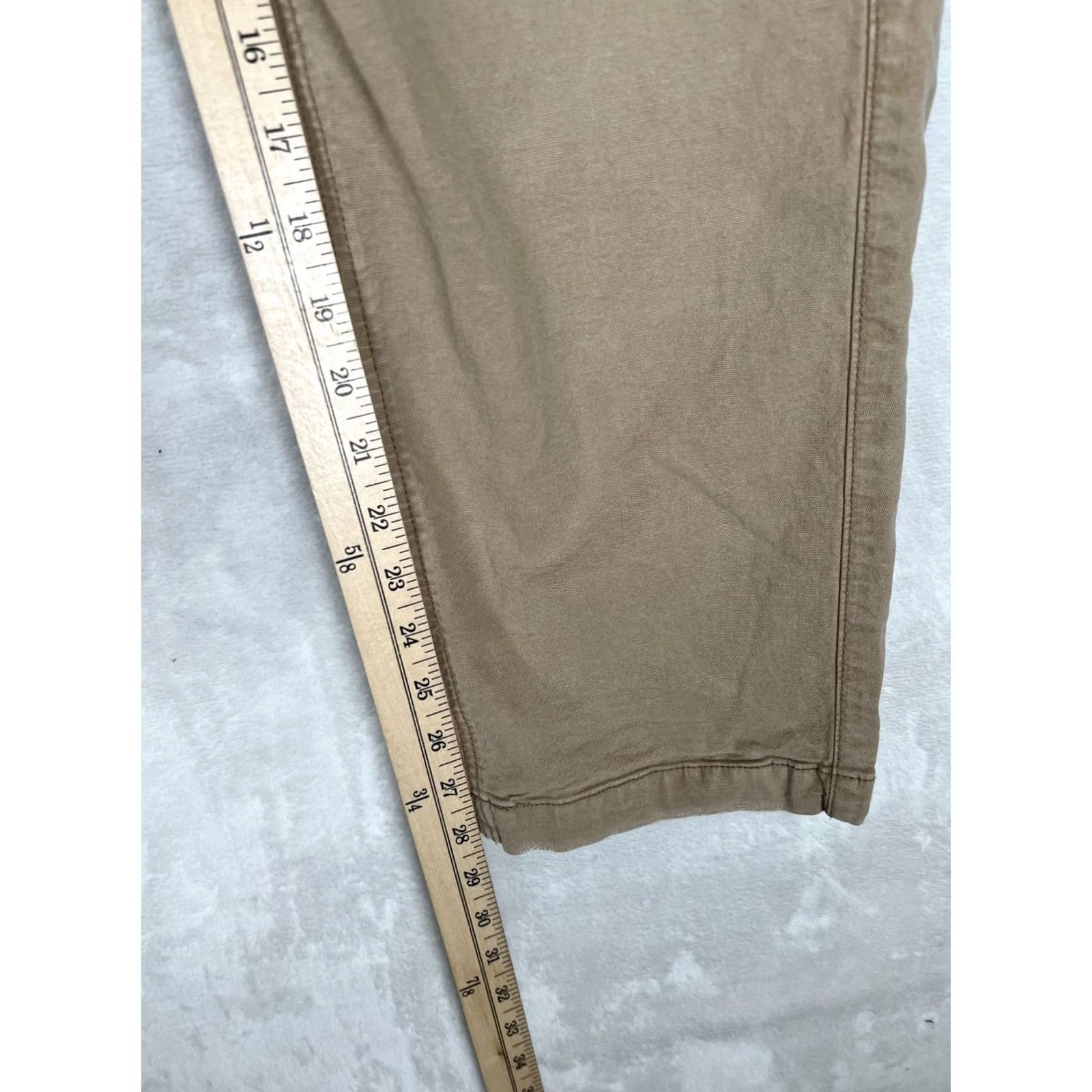 American Eagle Outfitters VINTAGE American Eagle Outfitters Cargo Pants Womens 16 Beige High Rise Stretch Size 38" / US 16 / IT 52 - 2 Thumbnail