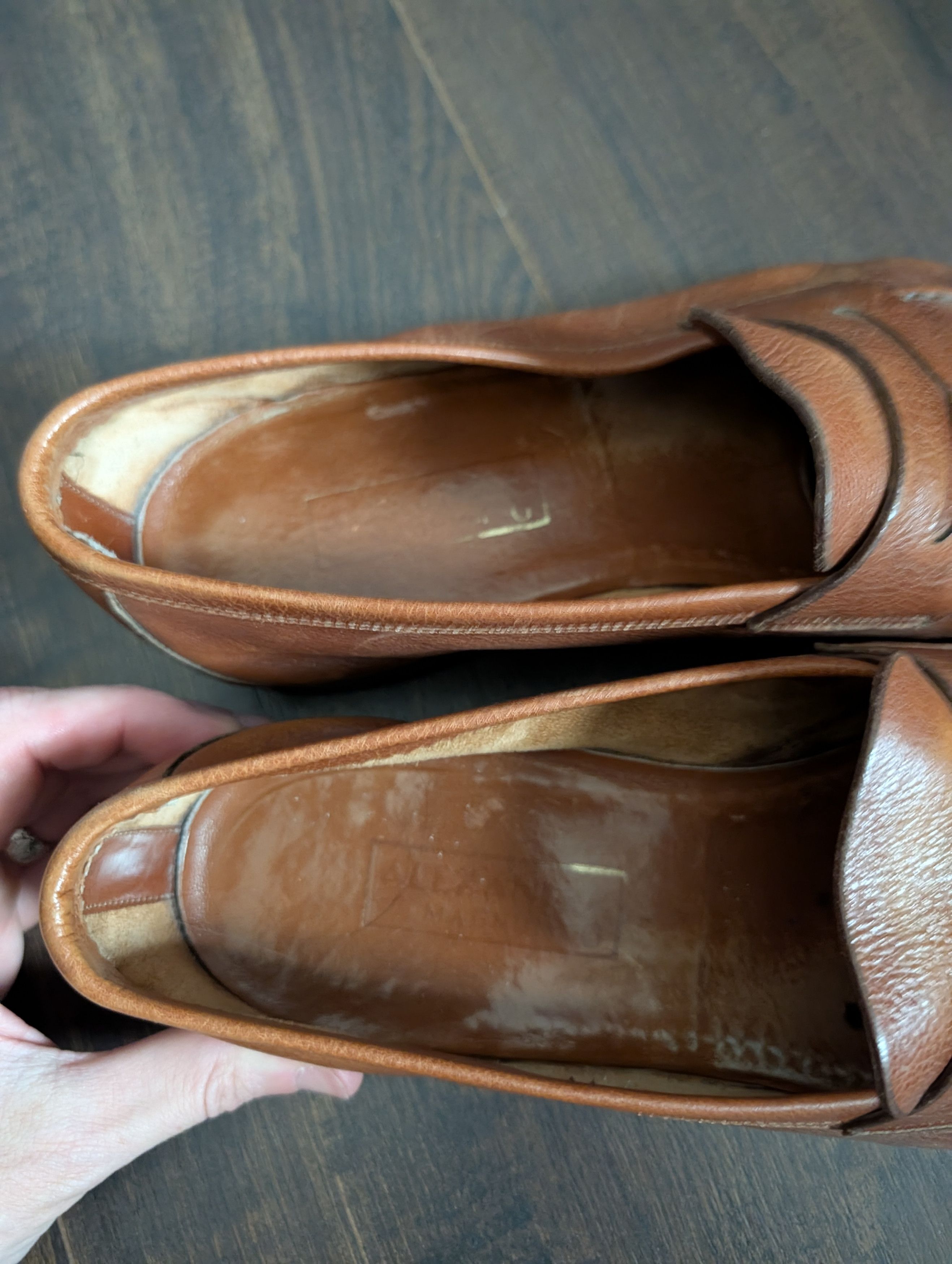 Vintage ALEXANDER MAGNUM G vtg brown pebbles penny loafers Size US 10 / EU 43 - 10 Thumbnail