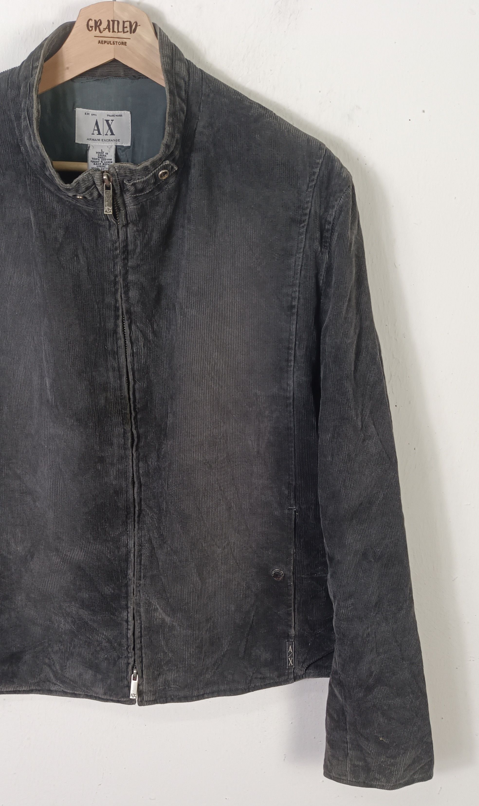 Armani Armani Exchange Corduroy Men Jacket Size US L / EU 52-54 / 3 - 3 Thumbnail
