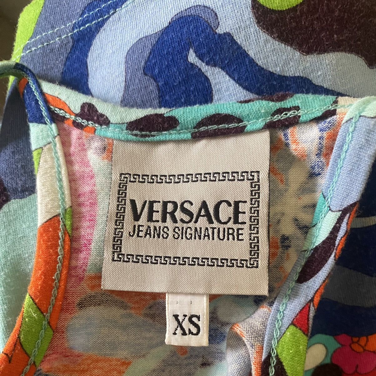 Versace Vintage Versace Jeans Signature Floral Tank Top Size XS / US 0-2 / IT 36-38 - 6 Thumbnail