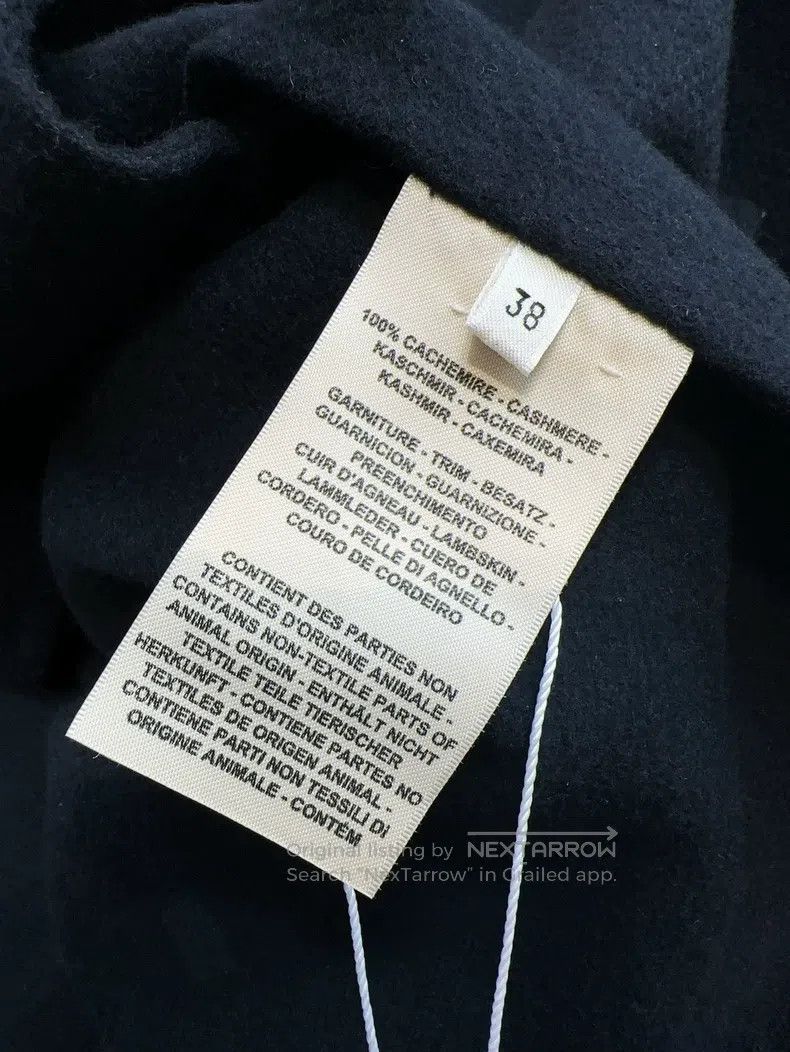 Hermes Hermes Navy Blue Silver Buckle Cashmere Coat Size XS / US 0-2 / IT 36-38 - 6 Thumbnail