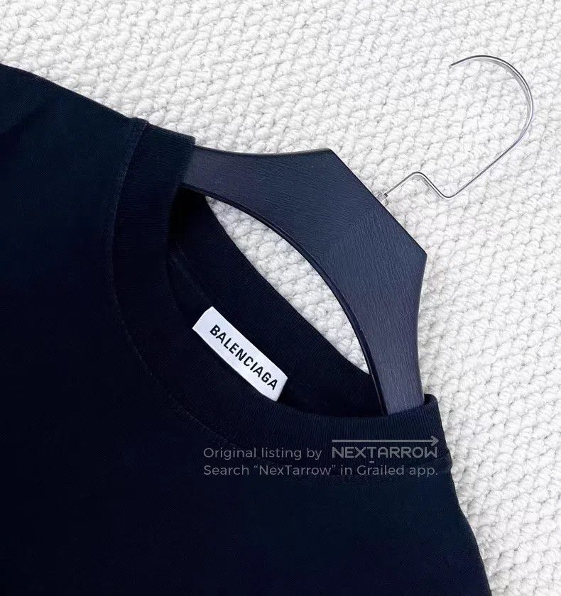Balenciaga Balenciaga Back Embroidered Lettering Logo 'I Love EDM' Sh Size US S / EU 44-46 / 1 - 3 Thumbnail