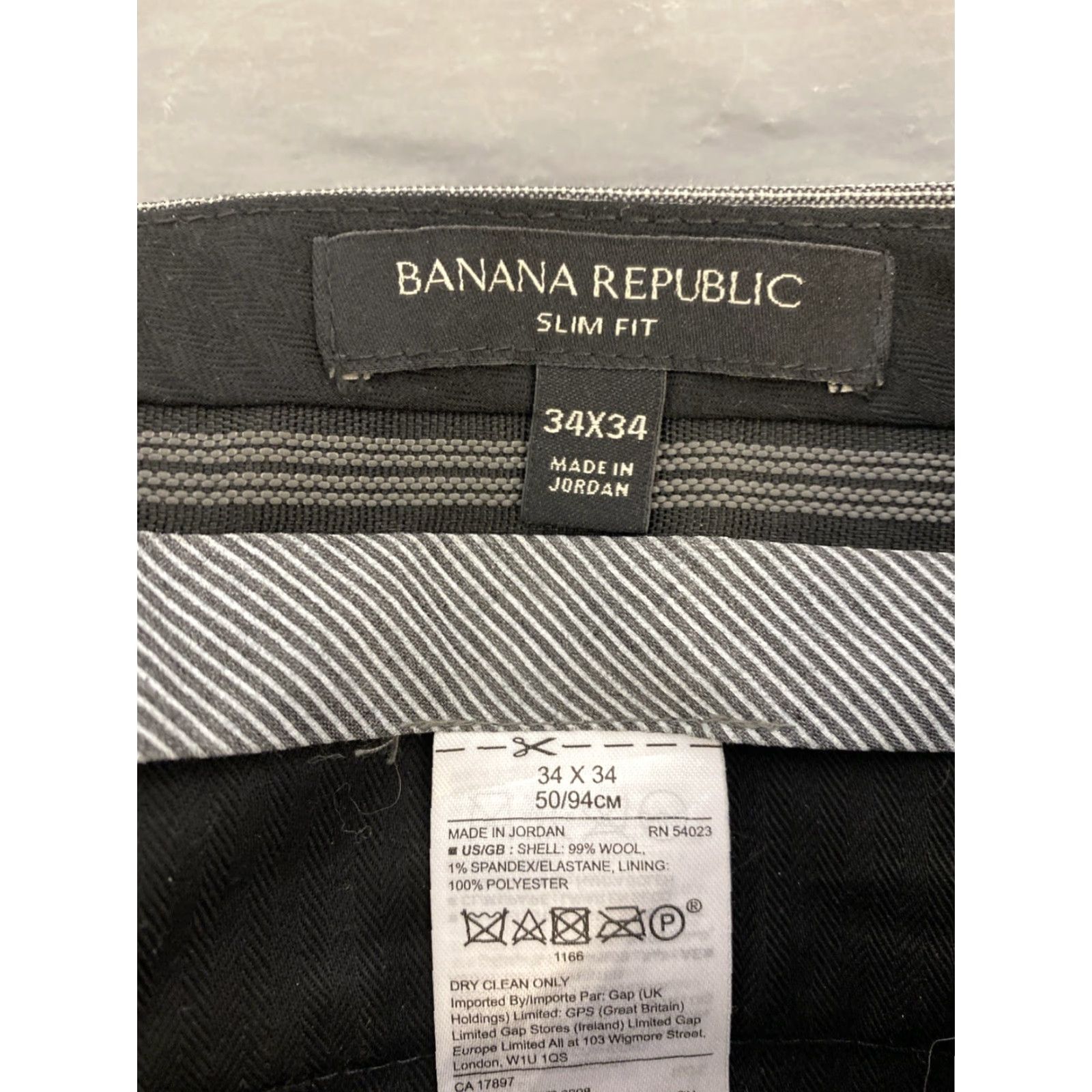 Banana Republic Banana Republic Men’s Dress Pants 34x34 Slim Fit Chino Gray Business Casual 138-8 Size US 34 / EU 50 - 7 Thumbnail