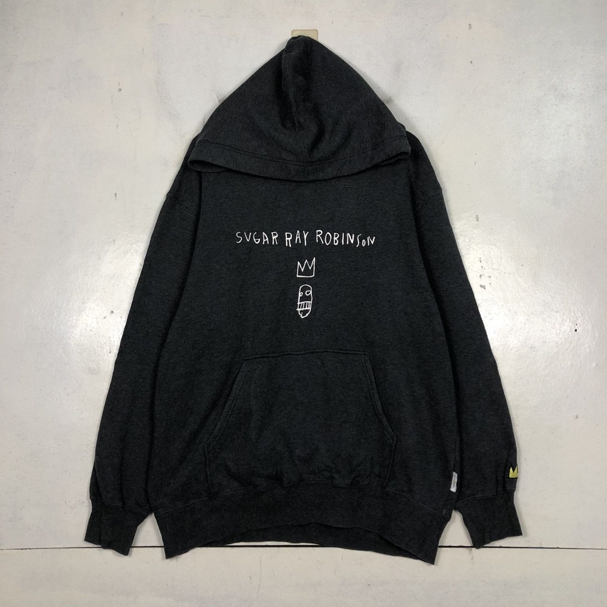 Jean-Michel Basquiat 📌Hoodie Pull Over Jean Michel Basquats Big Logo Size US M / EU 48-50 / 2 - 3 Thumbnail