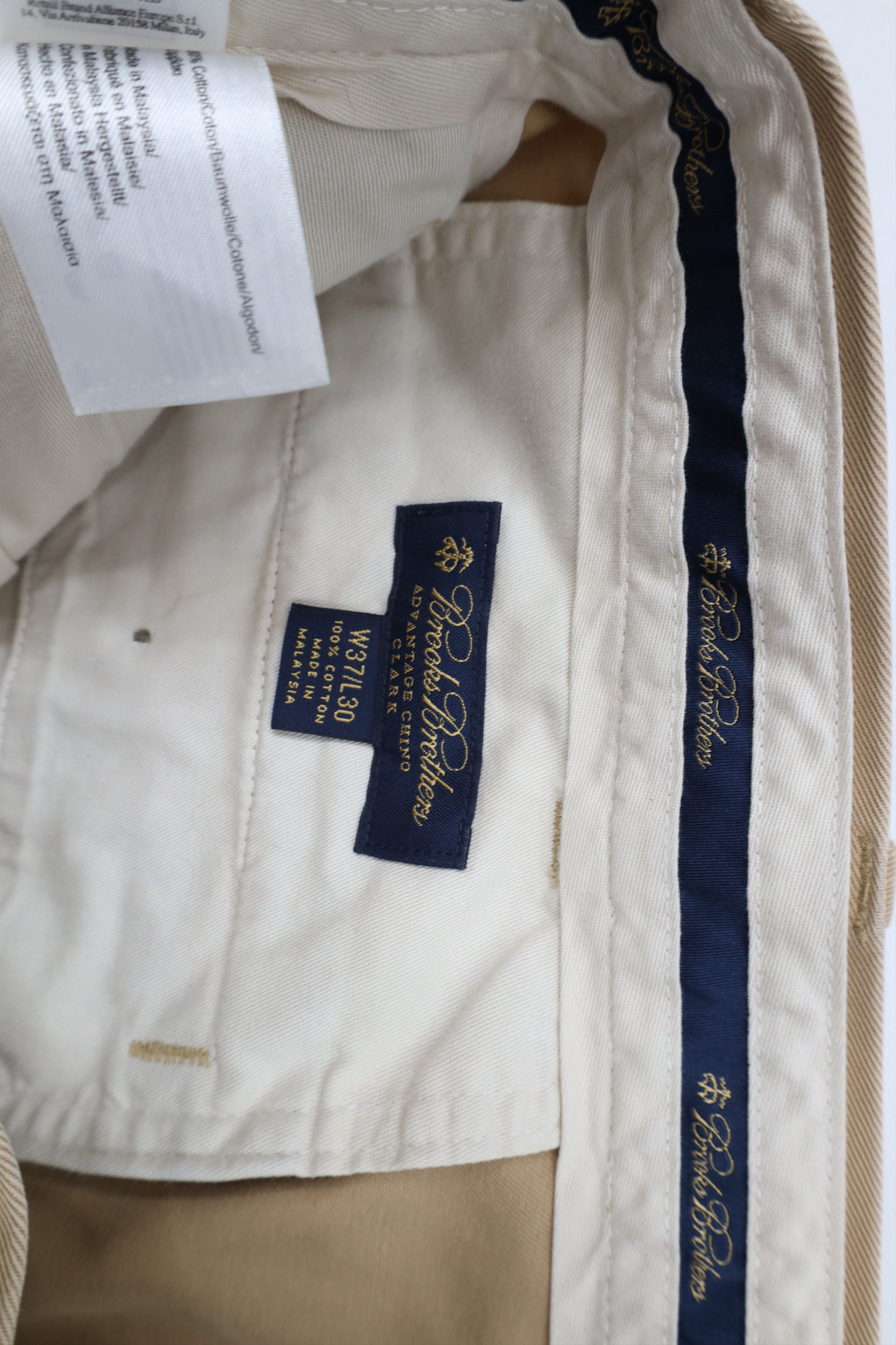 Brooks Brothers × Vintage Vintage Brooks Brothers Clark Advantage Chino Pants Beige Size US 37 - 9 Thumbnail