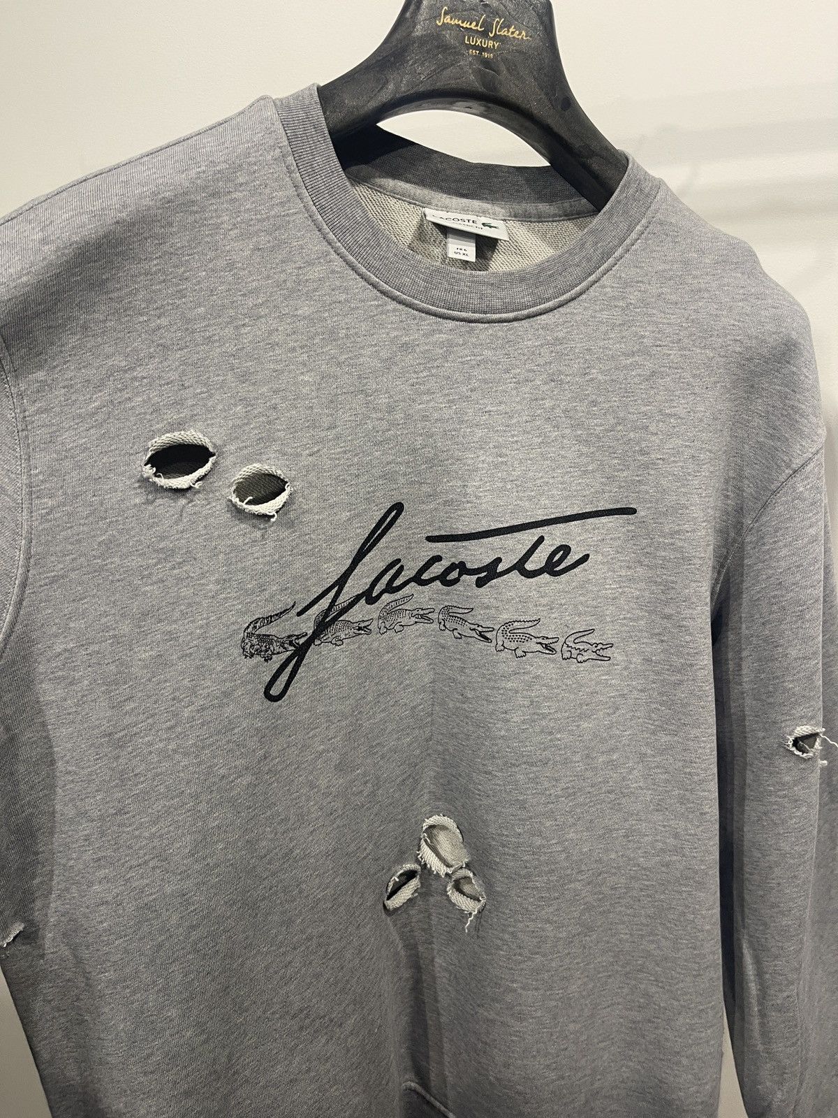 Lacoste Lacoste grey sweatshirt jumper sweater XXL Size US XL / EU 56 / 4 - 5 Thumbnail
