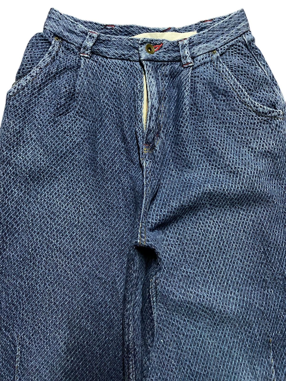 Japanese Brand Blue vintage 90s wide leg denim shorts Size 26" / US 2 / IT 38 - 3 Thumbnail