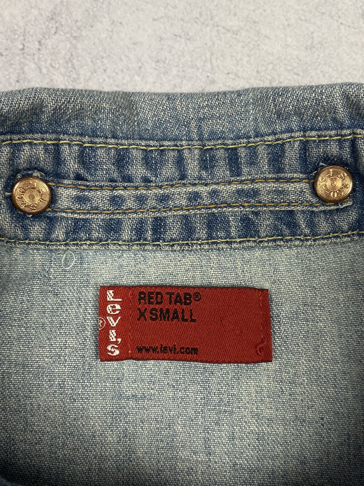 Levi's Vintage Levi’s Red Tab Denim Overshot Jacket Avant Garde Size US XS / EU 42 / 0 - 15 Thumbnail