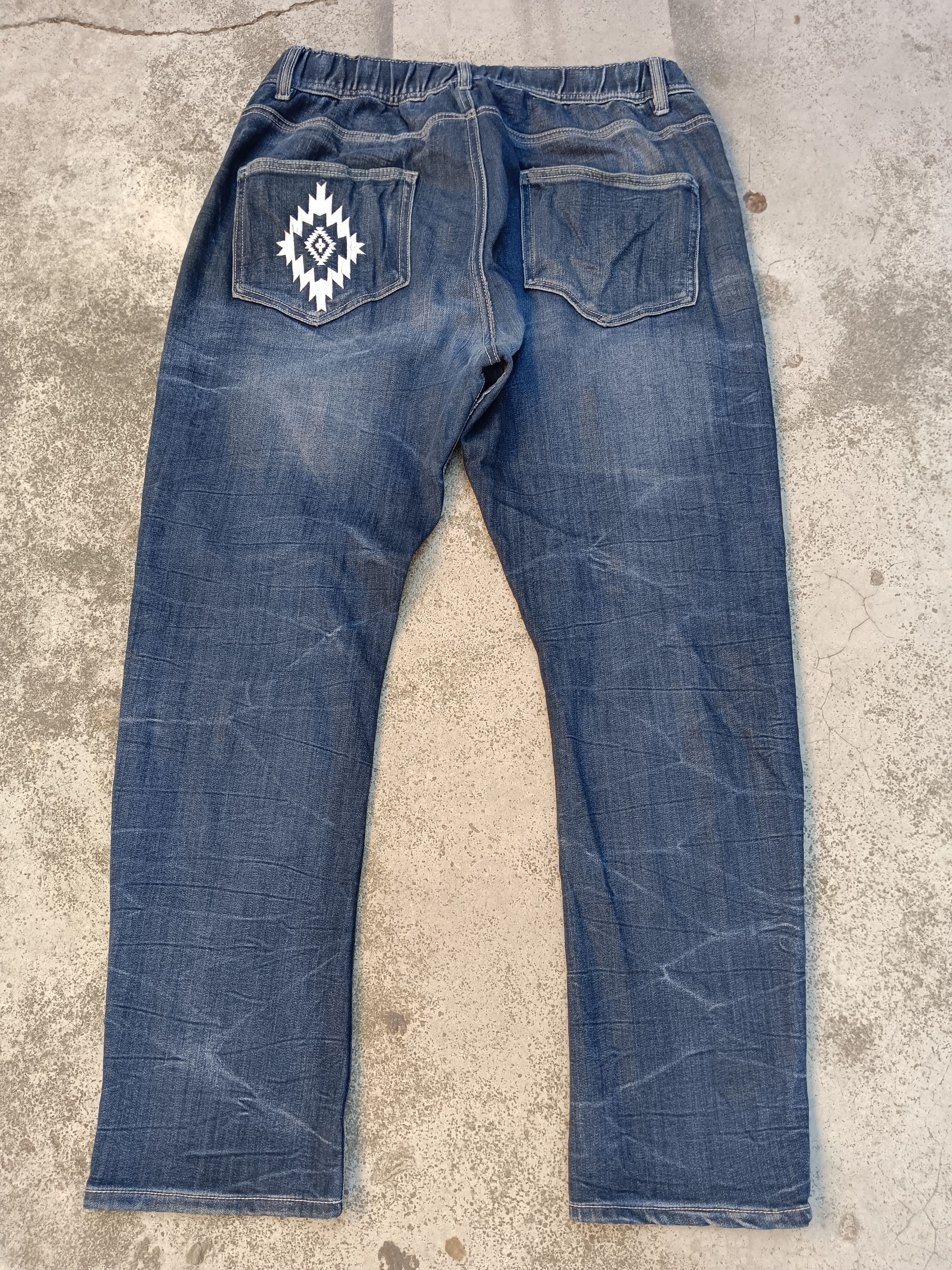 Japanese Brand 🔥Jogger denim 🔥 nice feded Size US 34 / EU 50 - 8 Thumbnail