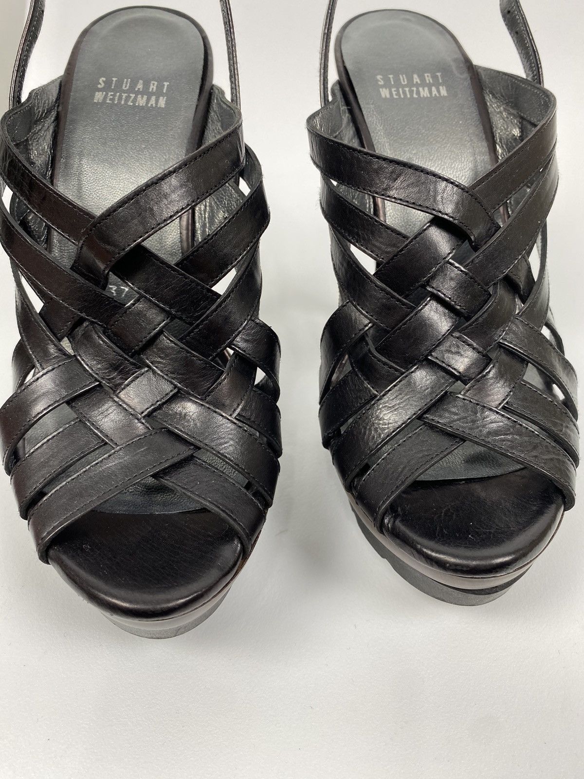 Stuart Weitzman Stuart Weitzman Genuine Leather Sandals Heels size 37 Size US 7 / IT 37 - 6 Thumbnail