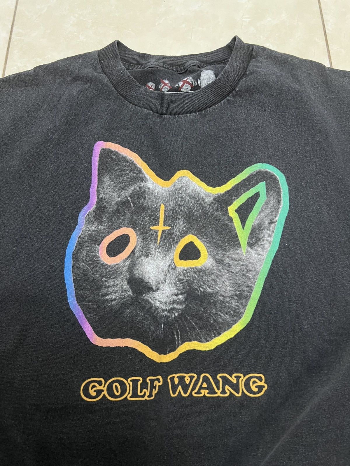 Golf Wang × Odd Future × Tyler The Creator Distressed Thrashed Damaged Golf Wang Cat Sleveless tee Size US XL / EU 56 / 4 - 3 Thumbnail