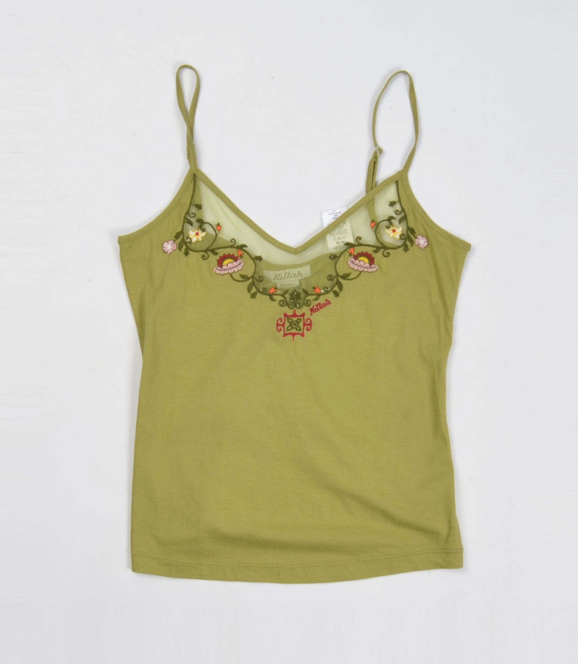 Miss Sixty × Vintage Y2K Killah by Miss Sixty Fairy Floral Embroidered Tank Top Size S / US 4 / IT 40 - 1 Thumbnail