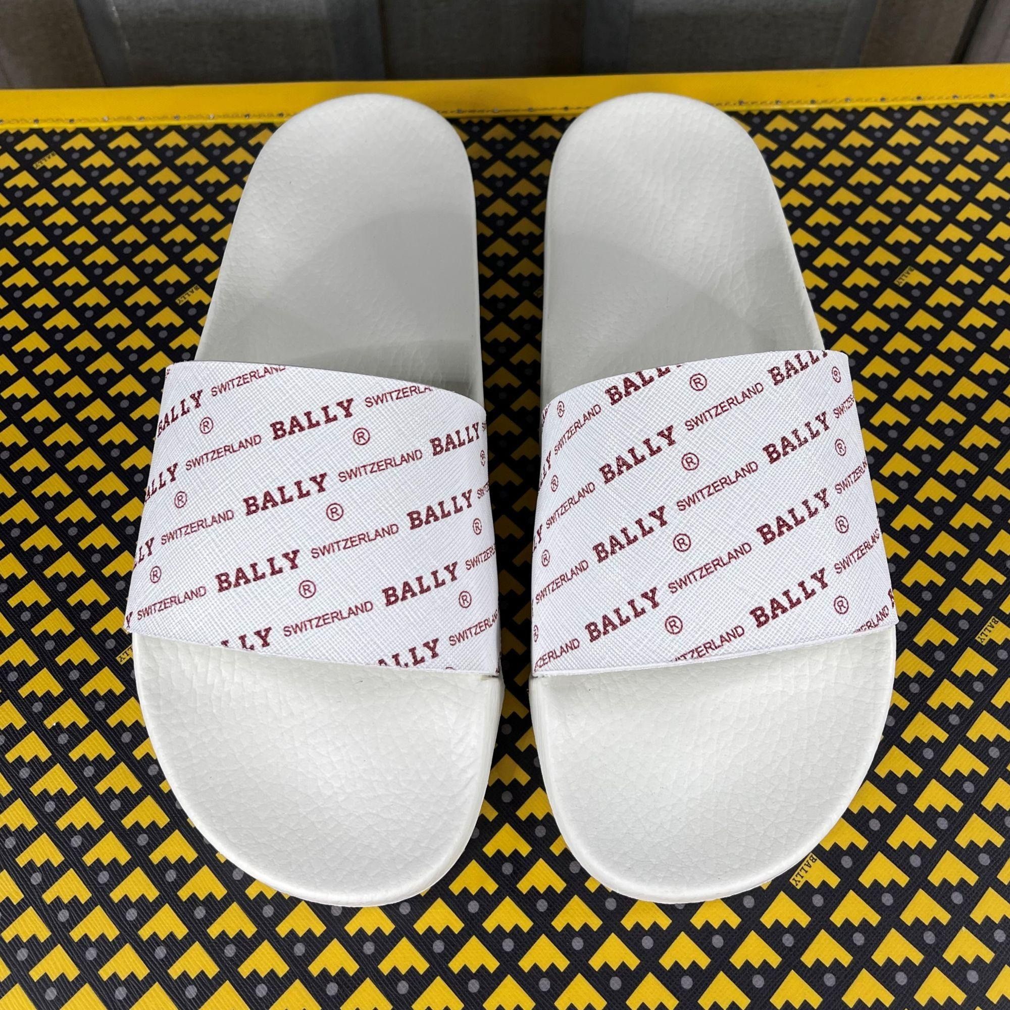 Bally Bally Slanter White/Red Rubber Slides US 8 Size US 8 / EU 41 - 3 Thumbnail