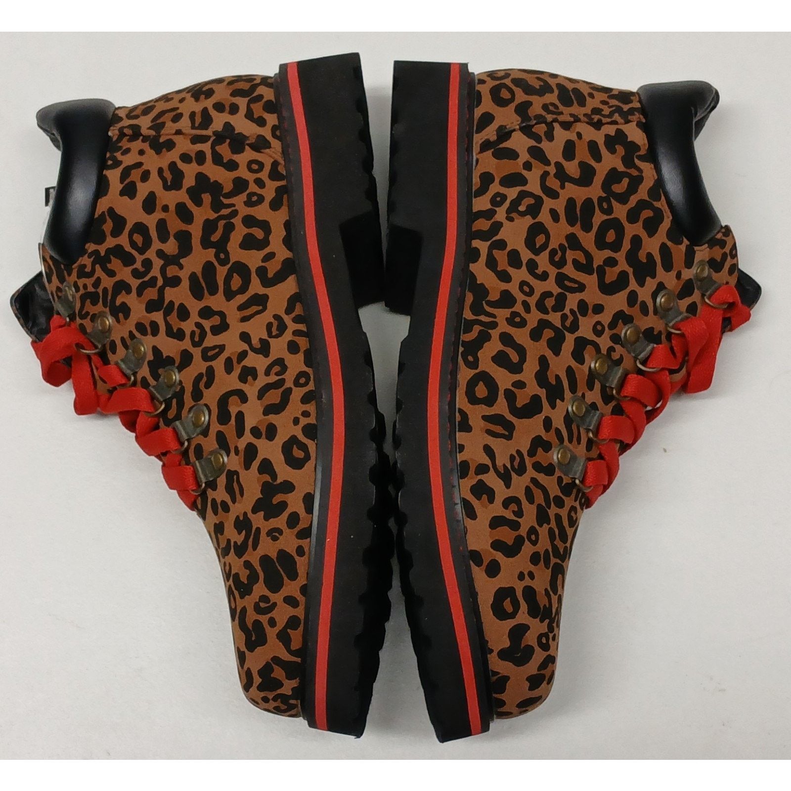 Route 66 Route 66 (10) Leopard Print Lace-Up Ankle Jude Width Boots Size US 10 / IT 40 - 7 Thumbnail