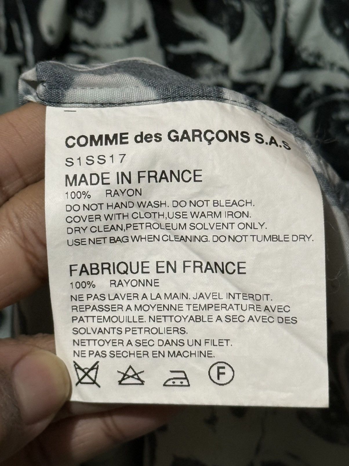 Comme des Garcons SHIRT × Supreme Supreme x Comme Des Garcons Eyes Rayon PrintShirt Green SS17 Size US M / EU 48-50 / 2 - 4 Thumbnail