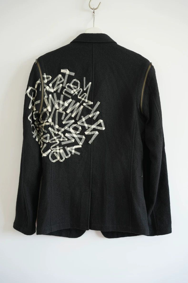 Yohji Yamamoto Yohji Yamamoto size 2 15aw Letter Zip Suit 2502-Nextarrow Size 36R - 2 Thumbnail