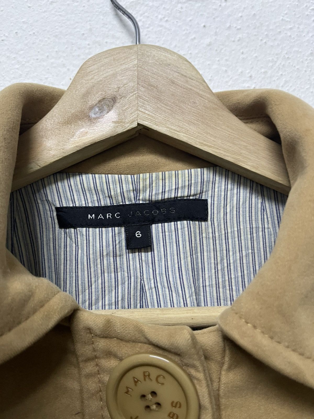 Marc Jacobs 2000s MARC JACOBS BUTTON CLOSURE TRENCH COAT Size M / US 6-8 / IT 42-44 - 10 Thumbnail
