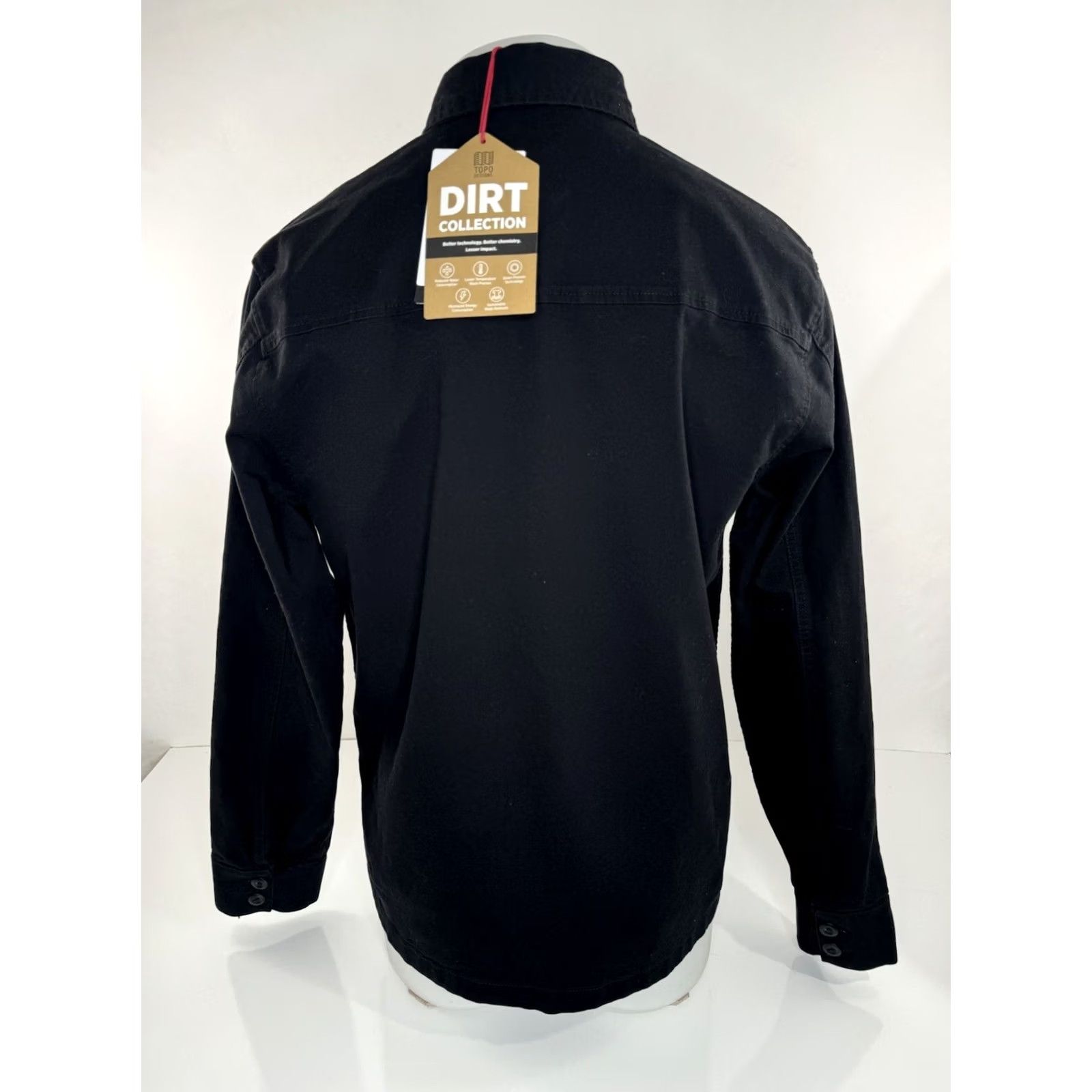 Topo Designs TOPO DESIGNS / TOPO CHICO Spirited - NEW w TAGS Mens M - DIRT JACKET Shirt Mens M Black Designer Topo Chico Size US M / EU 48-50 / 2 - 3 Thumbnail