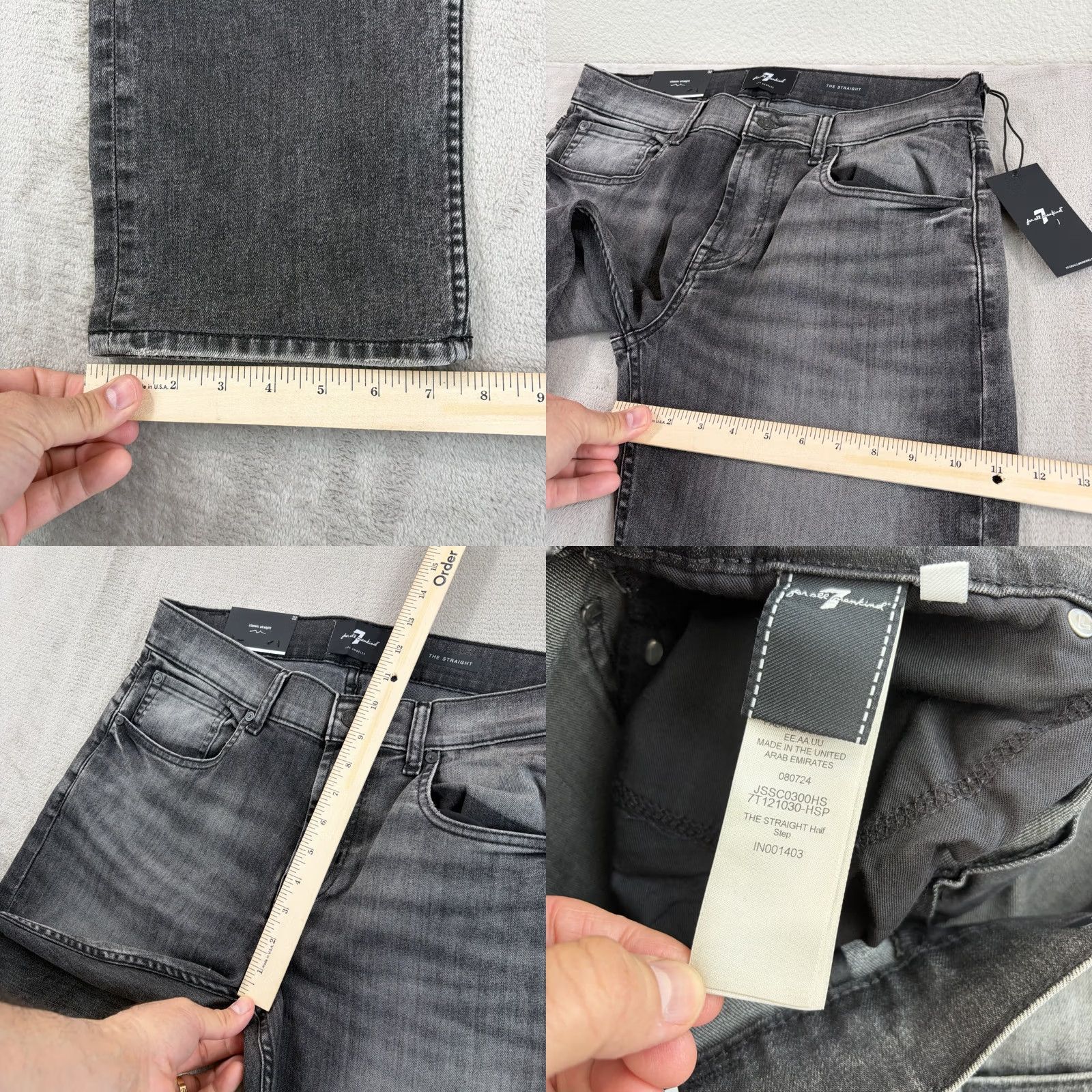 7 For All Mankind VINTAGE? The Straight Half Step Airweft Japanese Fabric Men 32x32 NWT 7 For All Mankind Size US 32 / EU 48 - 9 Thumbnail
