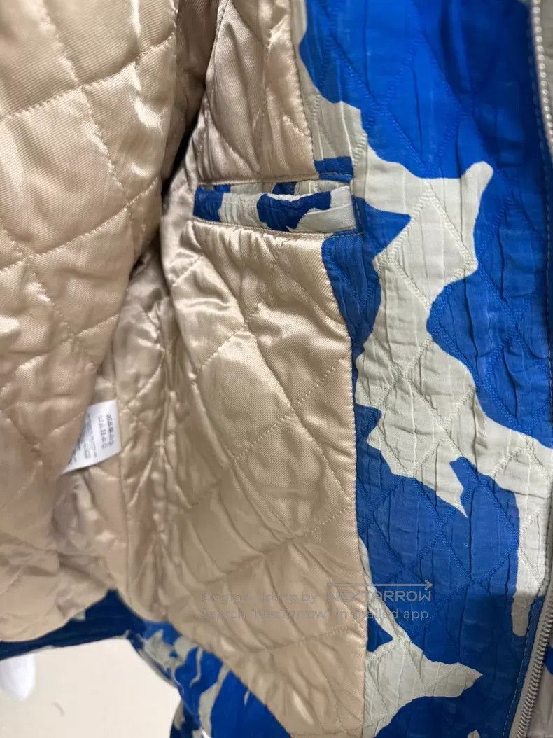 Dries Van Noten Dries Van Noten Blue and White Porcelain Print Cotton Padd Size US M / EU 48-50 / 2 - 4 Thumbnail