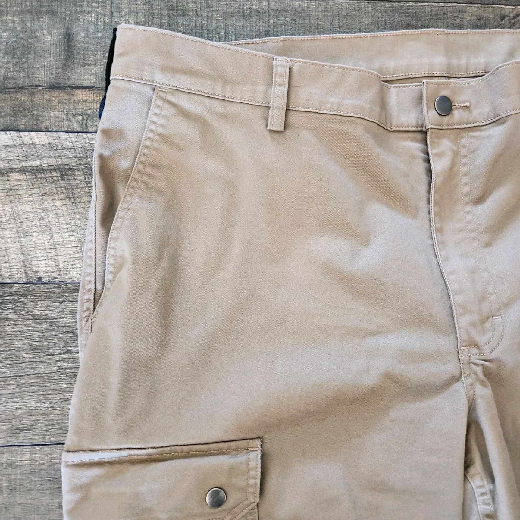 Vintage Duluth 40 Grit Cargo Pants Mens 44x30 Khaki Tan Workwear Cargo Regular Straight Mens Size US 44 / EU 60 - 5 Thumbnail