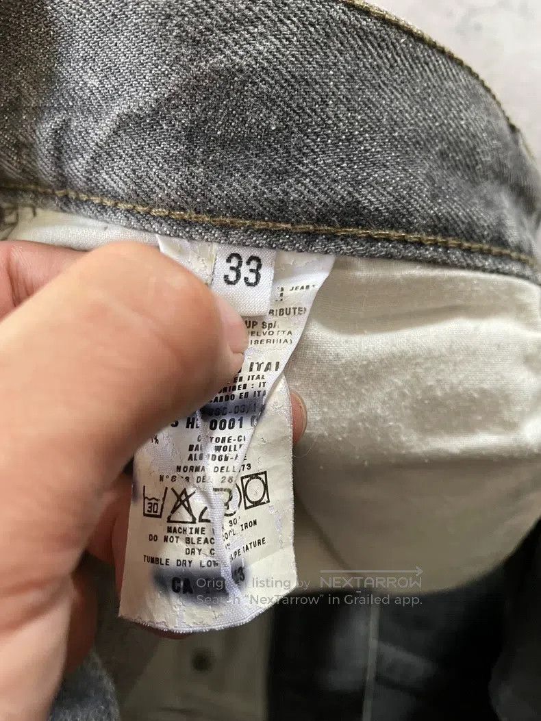 Helmut Lang HELMUT LANG Grey-Black Raw Denim Jeans Size US 33 - 3 Thumbnail