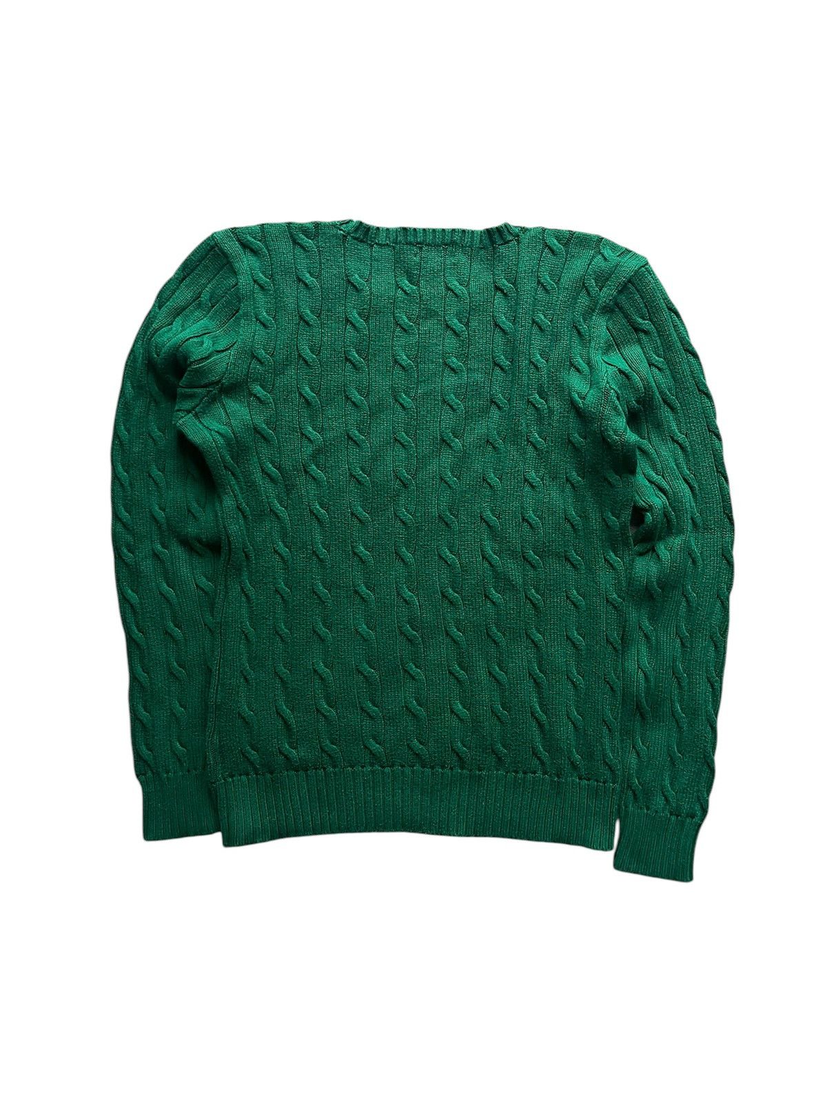 Polo Ralph Lauren Polo Ralph Lauren green cable knit oldmoney classy luxury Size M / US 6-8 / IT 42-44 - 3 Thumbnail