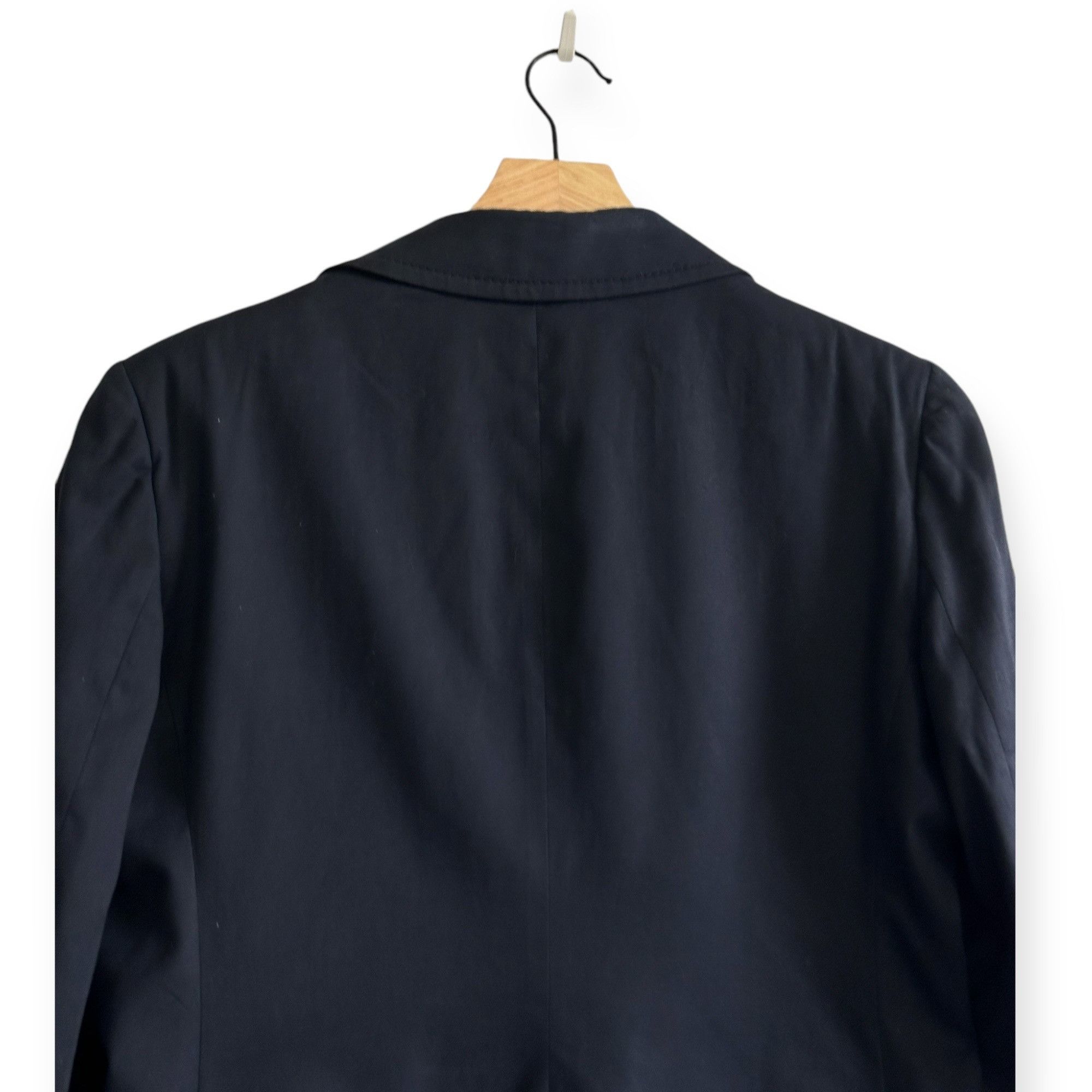 Miu Miu Miu Miu Navy Blue Cotton Blazer Jacket, Size 46 Italy/US 10/ Size L / US 10 / IT 46 - 6 Thumbnail