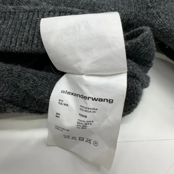 Alexander Wang Alexander Wang SS22 Black Cropped Sweater - Size S / US 4 / IT 40 - 5 Thumbnail